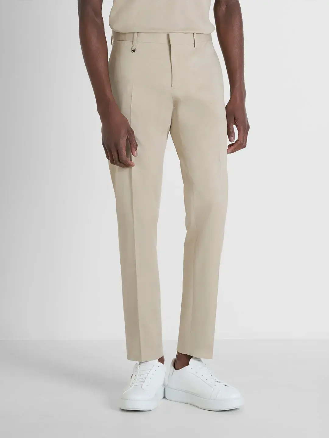 Antony Morato-Men Beige Slim Fit Solid Trouser