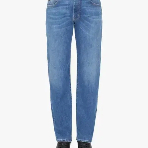 EMPORIO ARMANI-Full Length Jeans with Logo Detailing