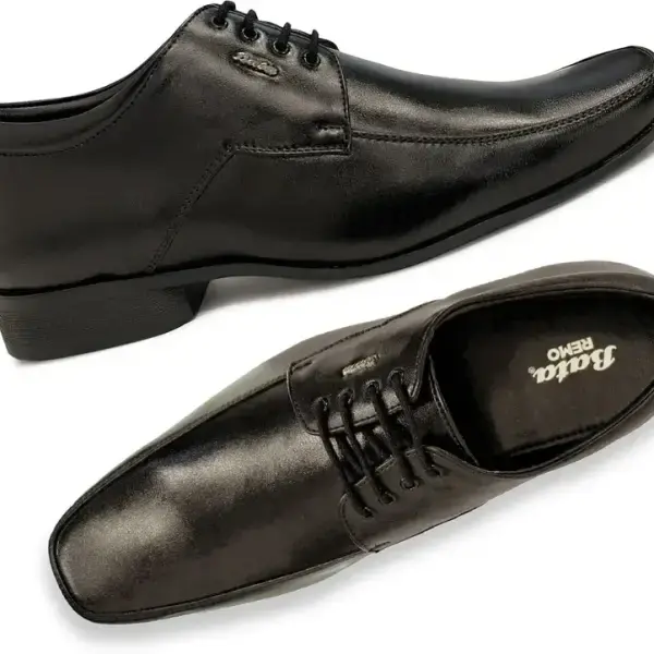 Bata-Lace Up For Men (Black , 8)