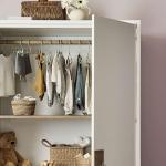 Crate&Barrel-Memoire Ivory High-Gloss Lacquer Kids Storage Armoire Cabinet by Jeremiah Brent