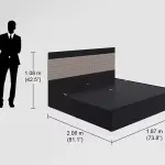 Godrej-Apex V2 King Size Engineered Wood Bed with Pull-Out Storage