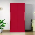 Godrej-Slide N Store Compact 2-Door Steel Wardrobe (Textured Blush Red)