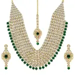 Shining Diva Fashion Latest Stylish Kundan Pearl Traditional Necklace Jewellery Set for Women
