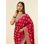 Manyavar-Rani Pink Buta Printed Bridal Saree
