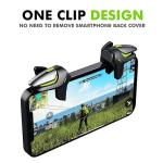 SpinBot-BattleMods NinjaX | Mobile Gaming Triggers | 5X Faster with Capacitive Conduction | for BGMI/Free Fire Max/COD Mobile - (Black)