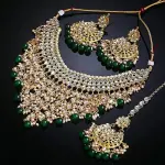 Shining Diva Fashion Latest Stylish Choker Traditional Pearl Kundan Necklace Jewellery Set for Women
