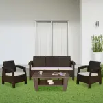 Nilkamal-Goa Sofa Set with Cushion (3+1+1 Seater)