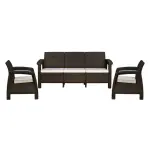Nilkamal-Goa Sofa Set with Cushion (3+1+1 Seater)