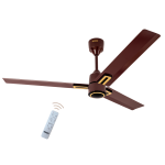 USHA-AeroEdge Plus 1200mm BLDC Ceiling Fan with IR Remote | LED Indicator | BEE 5 Star Rated Energy Efficient | 100% Copper Motor | High Air Delivery 220CMM | 2 Year Warranty | (Smoke Brown)